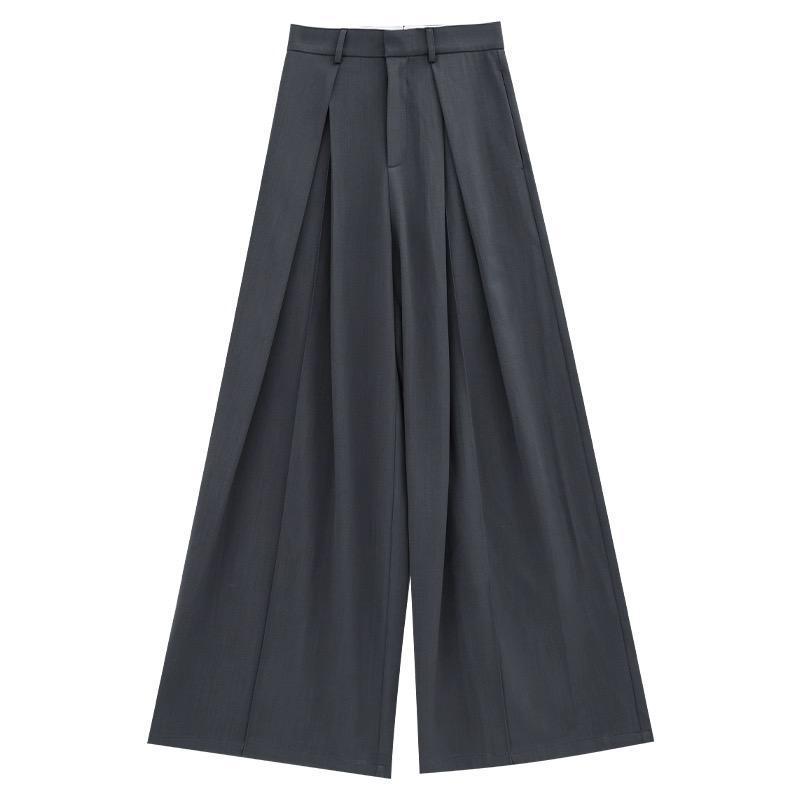 Autumn High Waist Casual Wide Leg Pants