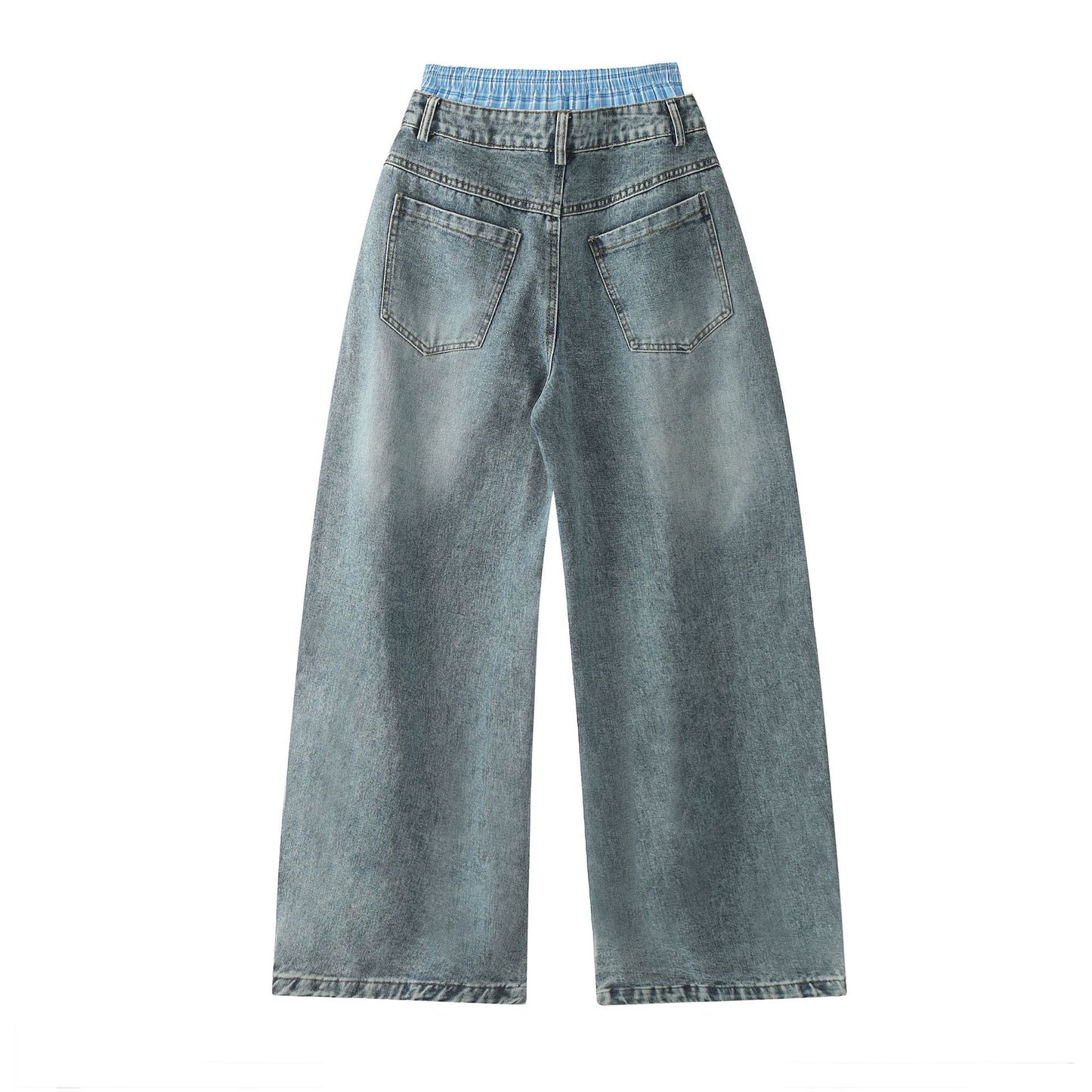 Washed Old Cotton Straight New 2024 Autumn Street Men's Jeans