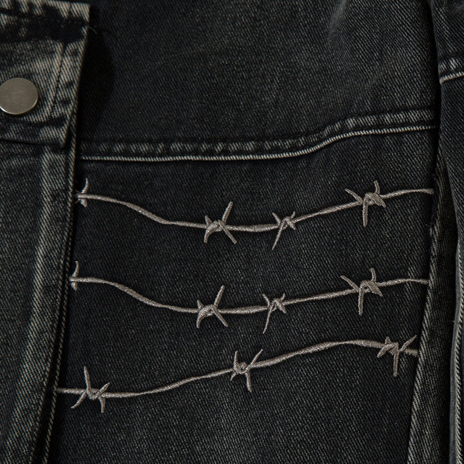 Maychao Special-interest Design Embroidery Heavy-duty Trousers