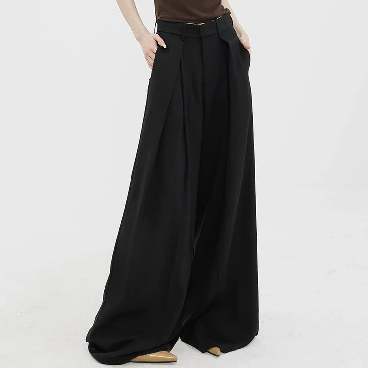 Autumn High Waist Casual Wide Leg Pants