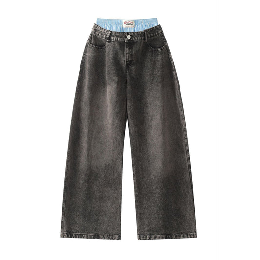 Washed Old Cotton Straight New 2024 Autumn Street Men's Jeans