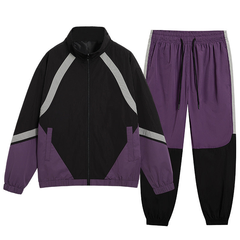 Leisure Sports Suit Men's Stand Collar Coat Sweatshirt