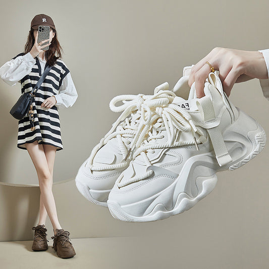 Student Sports Running Shoes Casual Platform Height Increasing